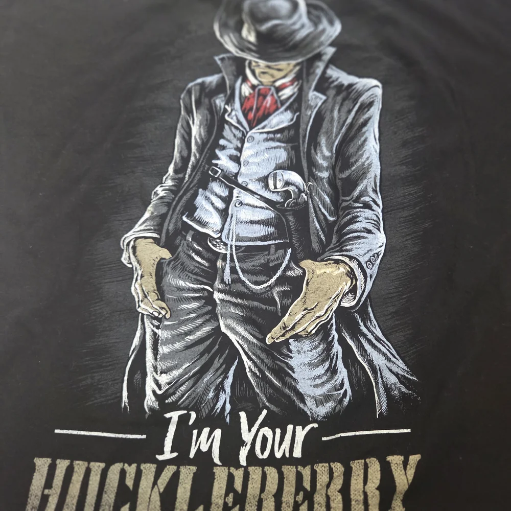 Im Your Huckleberry Black Graphic T-Shirt